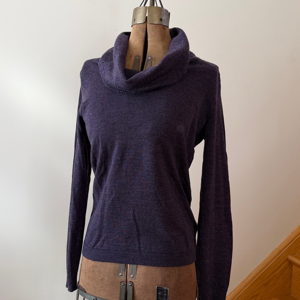 ✨Sale✨Ellen Tracy Merino Wool Cowl Neck Sweater